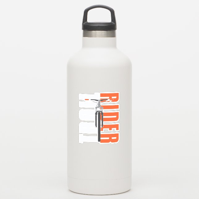 Trail Rider Mountain Bike Rider Sticker (Waterbottle)