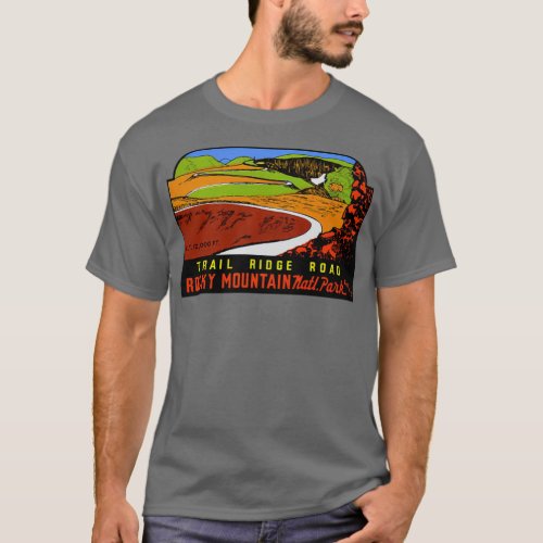 Trail Ridge Road RMNP Vintage Travel T_Shirt