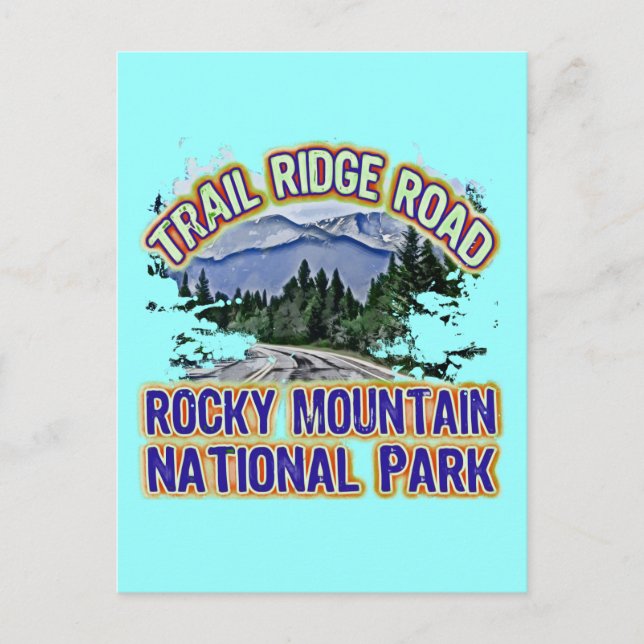 Trail Ridge Road Rocky Mountain National Park Postcard (Front)