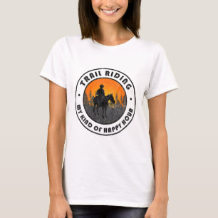 Trail Riding Horseback Camping Vintage Gift For Me T-Shirt
