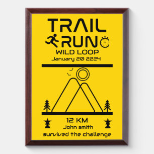 Trail Run Competition Award Plaque