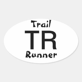 Trail Runner Oval Sticker