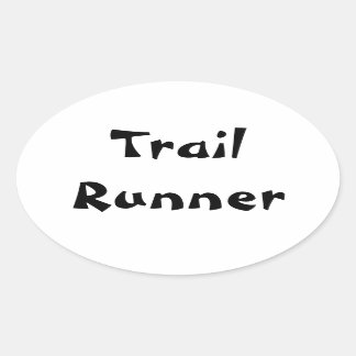Trail Runner Oval Sticker