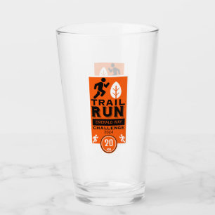 Trail Runner Race Competition Glass