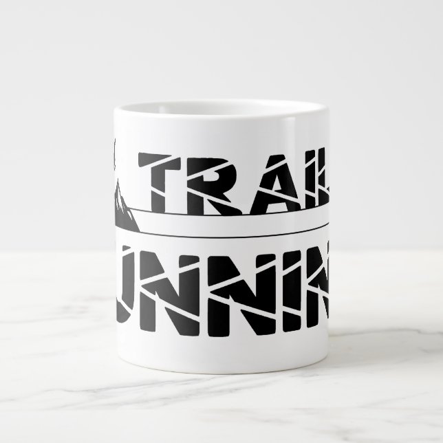 Trail Running Adler Berge Wald Schuhe Profil Giant Coffee Mug (Front)