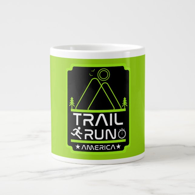 Trail Running America Giant Coffee Mug (Front)