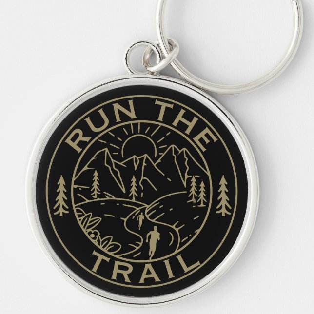 Trail Running America Keychain (Front)
