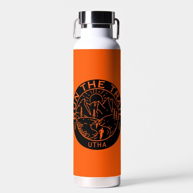 Trail Running America Water Bottle (Front)