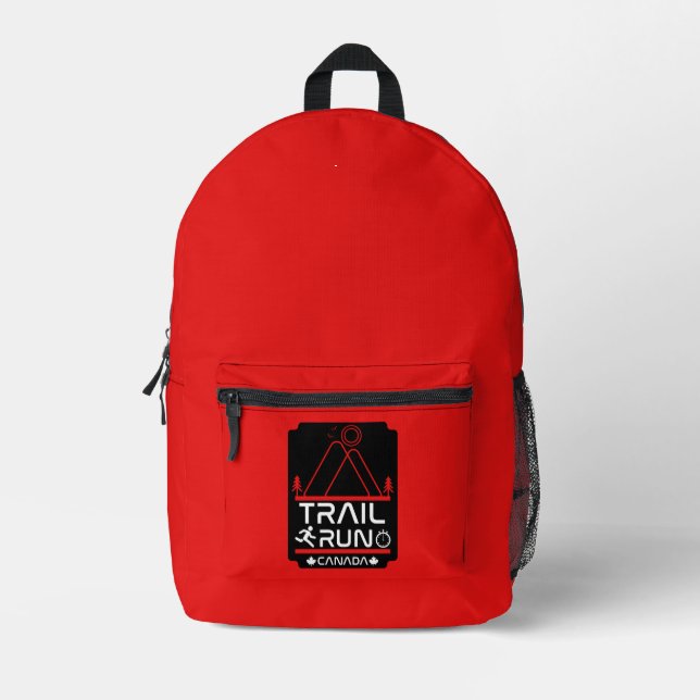 Trail Running Canada Printed Backpack (Front)