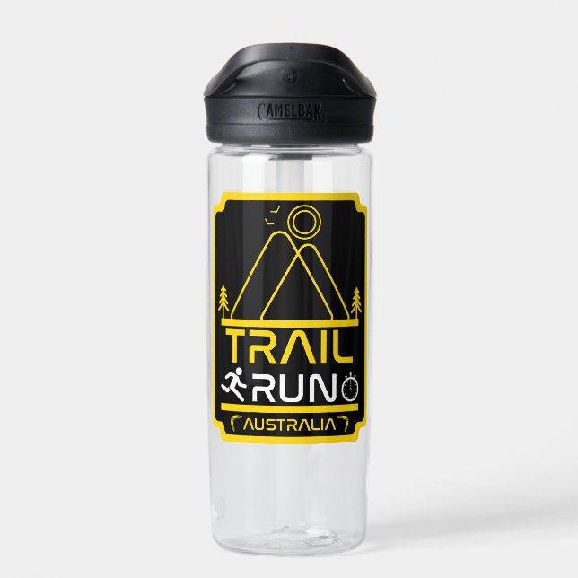 Trail Running Clubs And Competitions  Water Bottle (Back)