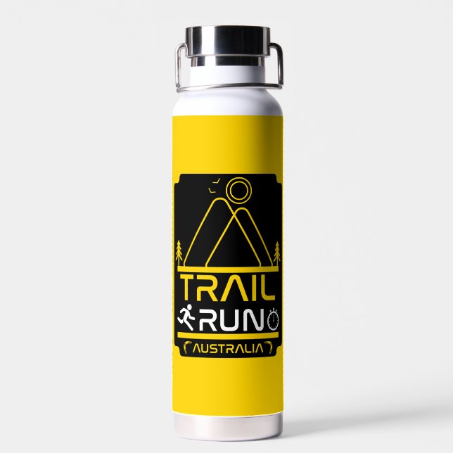 Trail Running Clubs And Competitions  Water Bottle (Back)