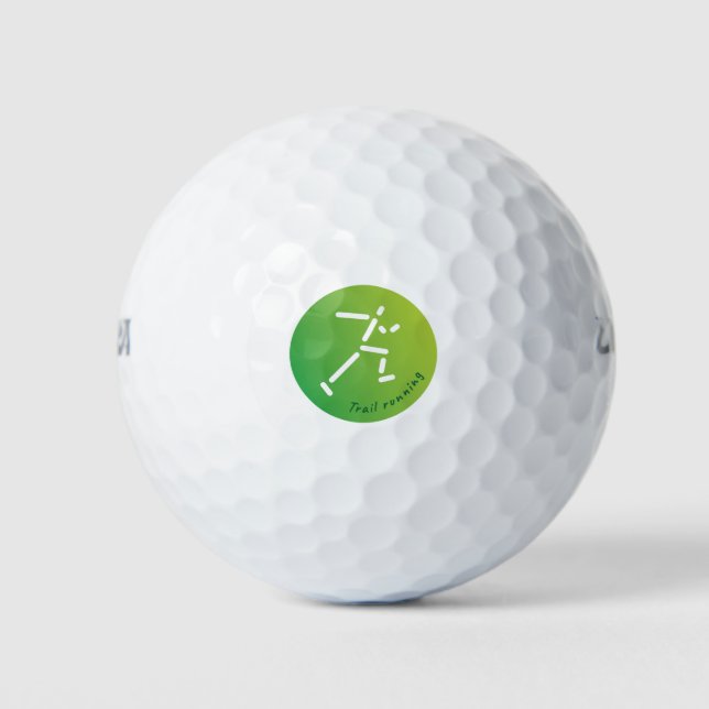 Trail Running design Golf Balls (Front)