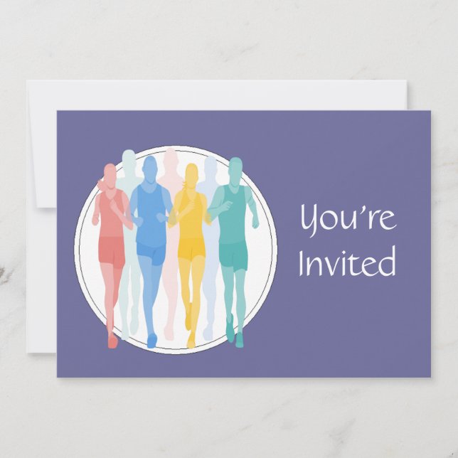 Trail Running Racing  Event Invitation (Front)