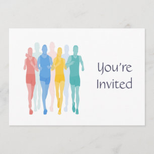 Trail Running Racing Runner Event Invitation