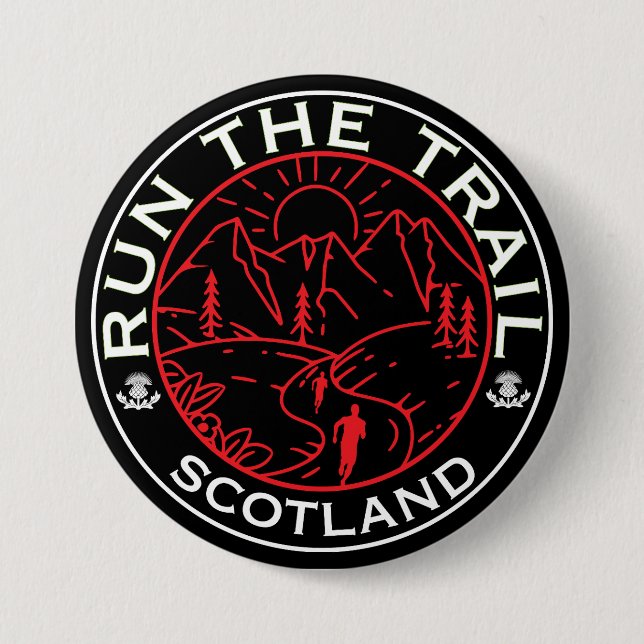 Trail Running Scotland Button (Front)