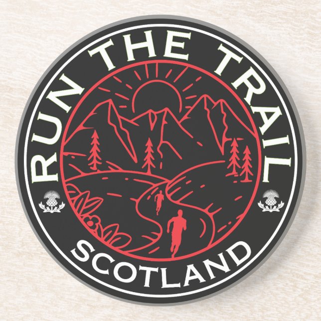 Trail Running Scotland Coaster (Front)