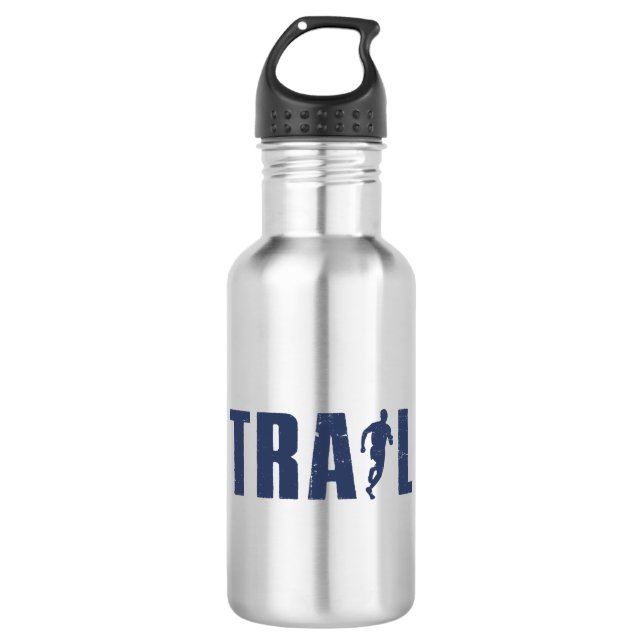Trail Running Stainless Steel Water Bottle (Front)