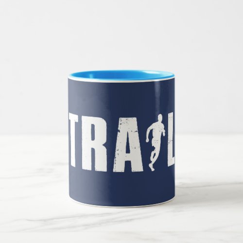 Trail Running Two_Tone Coffee Mug