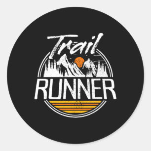 Trail Running Ultra Run Adventure Hiking Fell Trai Classic Round Sticker