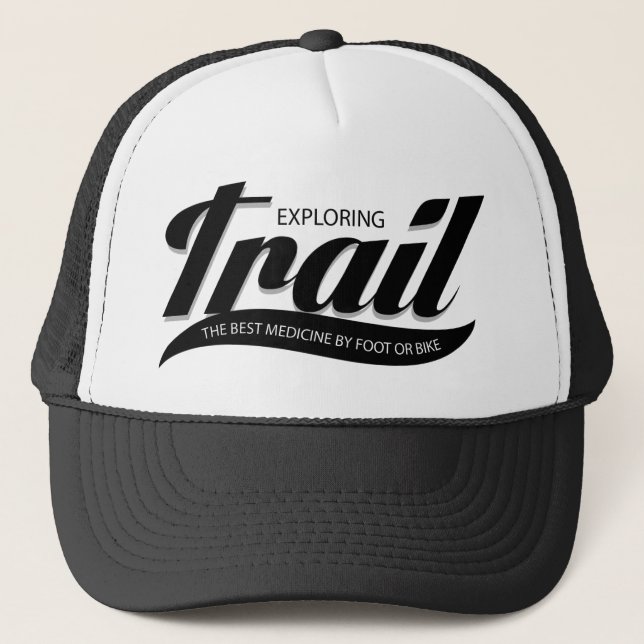 Trail The Best Medicine Trucker Hat (Front)