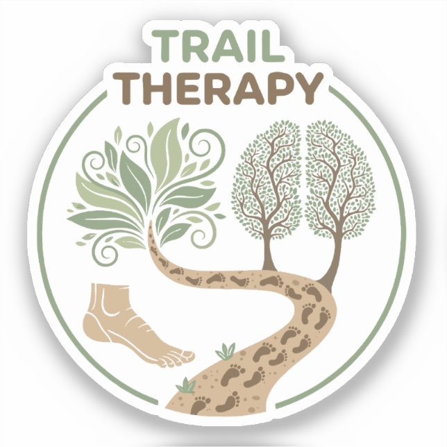 Trail Therapy Sticker (Front)