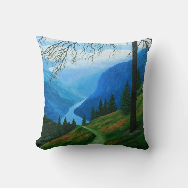 Trail Through Mountains Accent Cushion (Front)