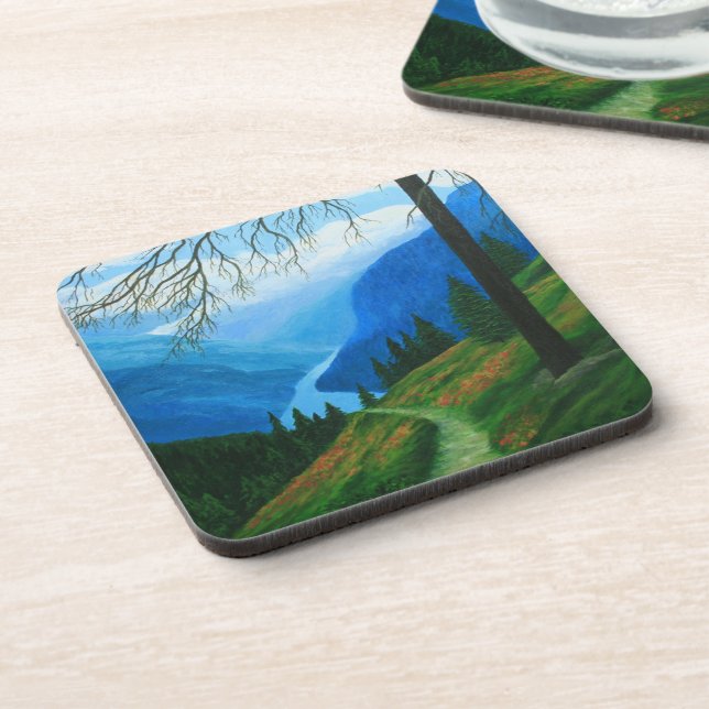 Trail through Mountains coaster set of 6 (Left Side)