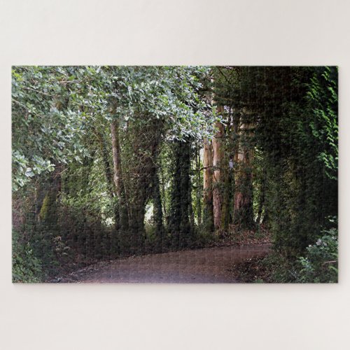 Trail through the forest El Camino Spain Jigsaw Puzzle