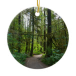 Trail to Marymere Falls I Ceramic Ornament