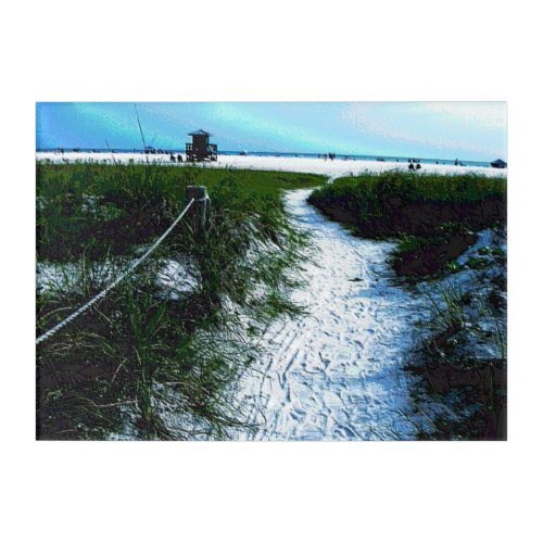 Trail to Stunning Siesta Keys Beach Acrylic Print