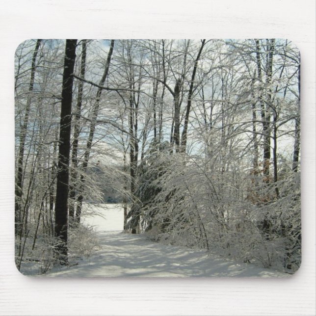 Trail To The Winter Lake-Mousepad Mouse Pad (Front)