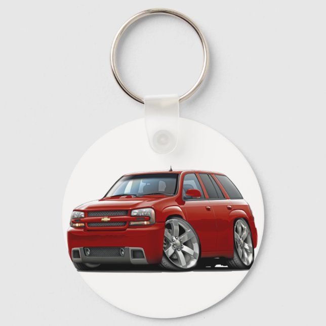 Trailblazer Red Truck Keychain (Front)
