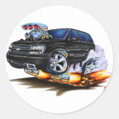 Trailblazer SS Black Truck Classic Round Sticker