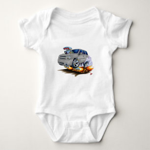 Trailblazer SS Silver Truck Baby Bodysuit