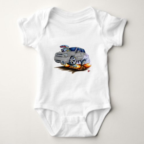 Trailblazer SS Silver Truck Baby Bodysuit