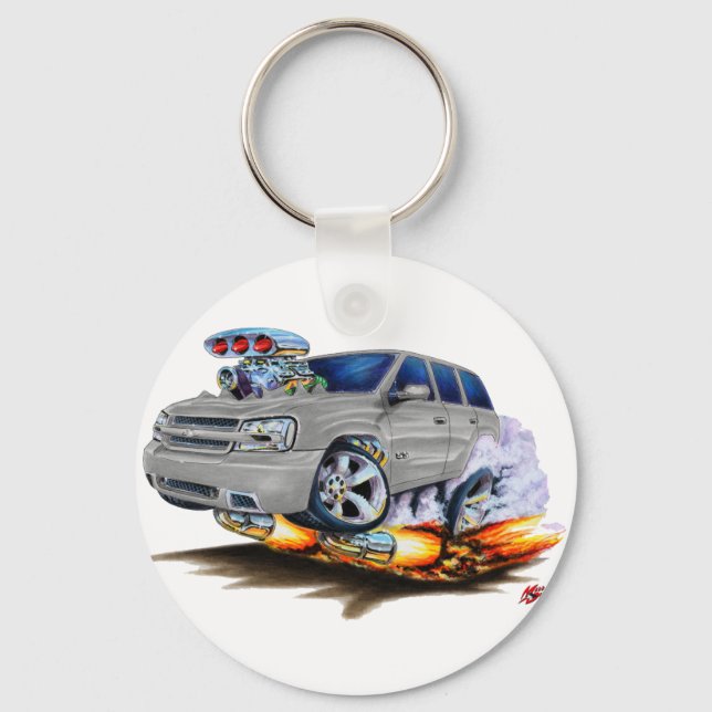 Trailblazer SS Silver Truck Keychain (Front)