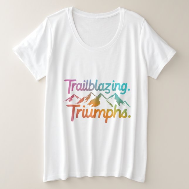 Trailblazing Triumphs Women's Fashion T shirt  (Design Front)