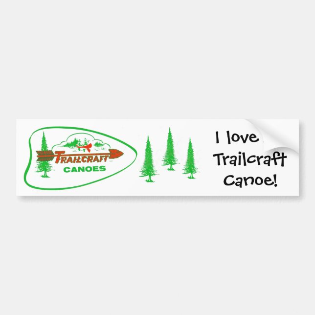 Trailcraft Canoe Bumper Sticker (Front)