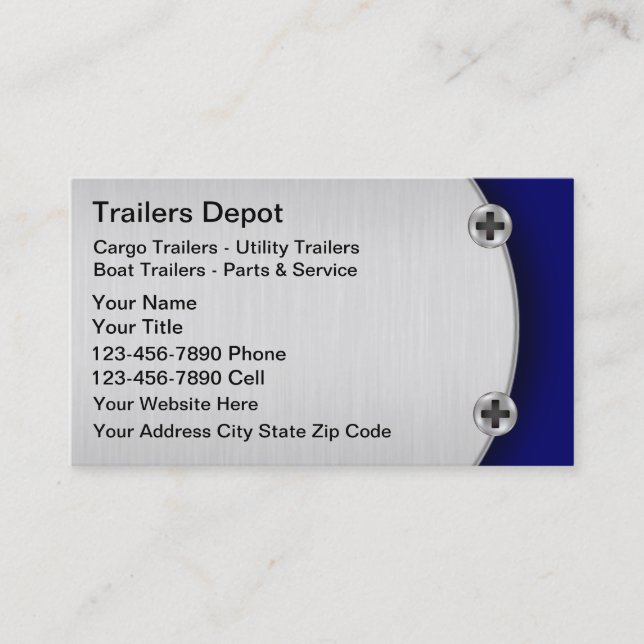 Trailer Business Cards (Front)