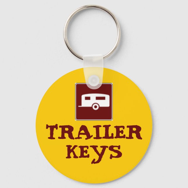 Trailer Camper Motorhome Keychain (Front)