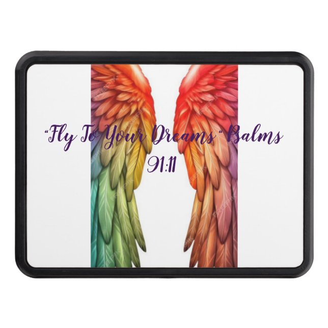Trailer Hitch Accessories Spirit Angel Wings Hitch Cover (Front)