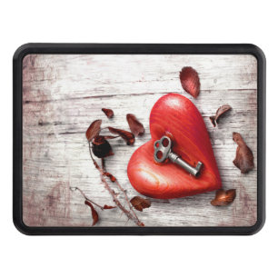 Trailer Hitch Country Wood Key to my Heart Rustic Hitch Cover