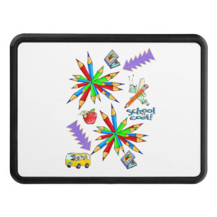 Trailer Hitch Cover 2" Back to School is Cool