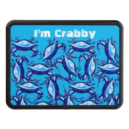 Trailer Hitch Cover 2 Blue Crabs