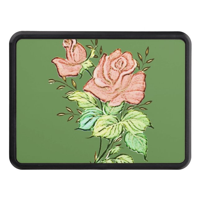 Trailer Hitch Cover 2" Floral (Front)