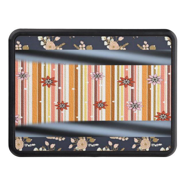 Trailer Hitch Cover 2" Floral (Front)