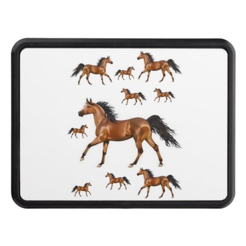 Trailer Hitch Cover 2 Horses