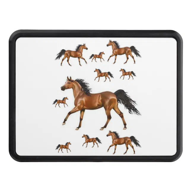 Trailer Hitch Cover 2" Horses Zazzle