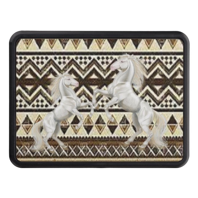 Trailer Hitch Cover 2" Horses (Front)