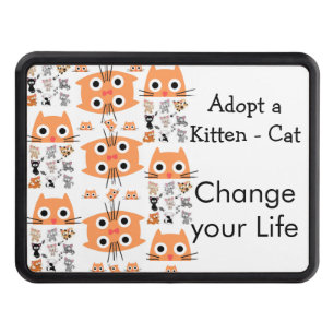 Trailer Hitch Cover 2" Kitten Cat Adopt